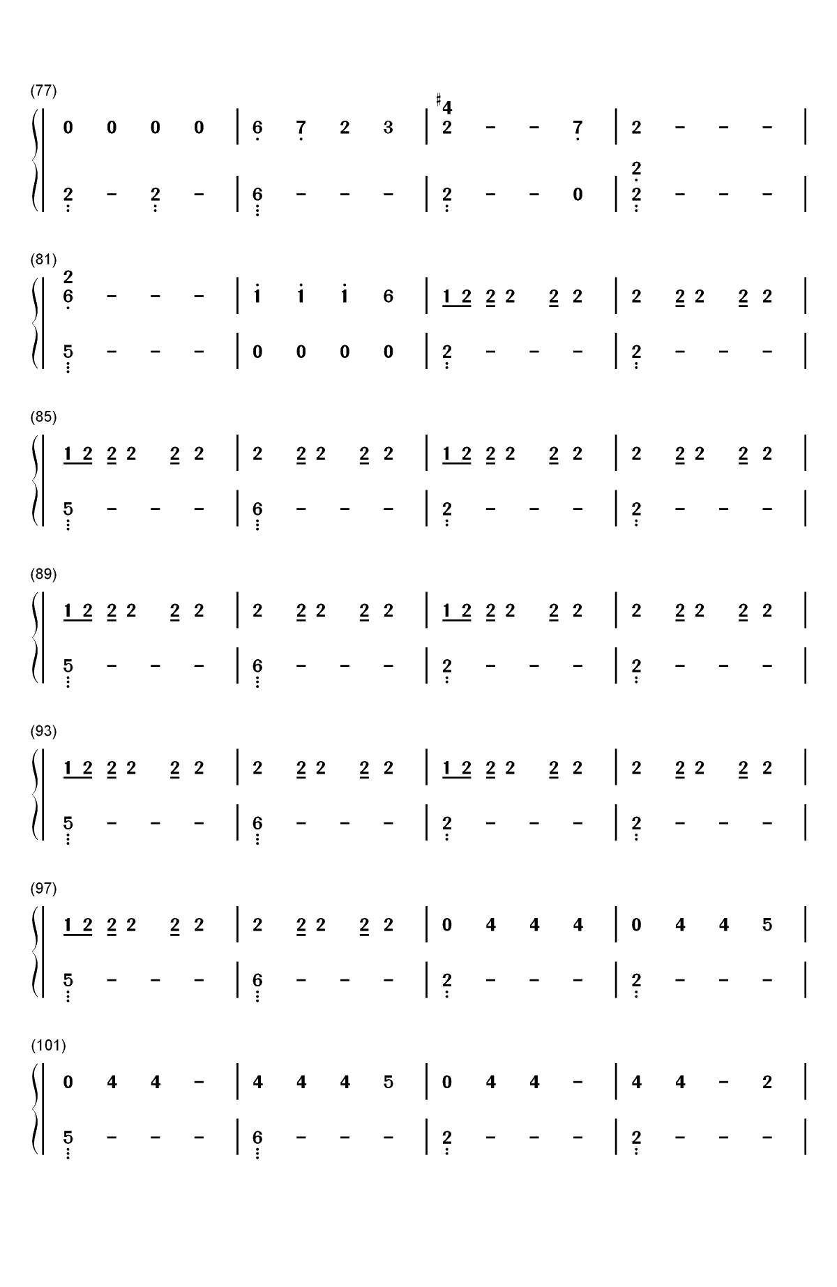 Filthy-Justin Timberlake双手简谱预览4