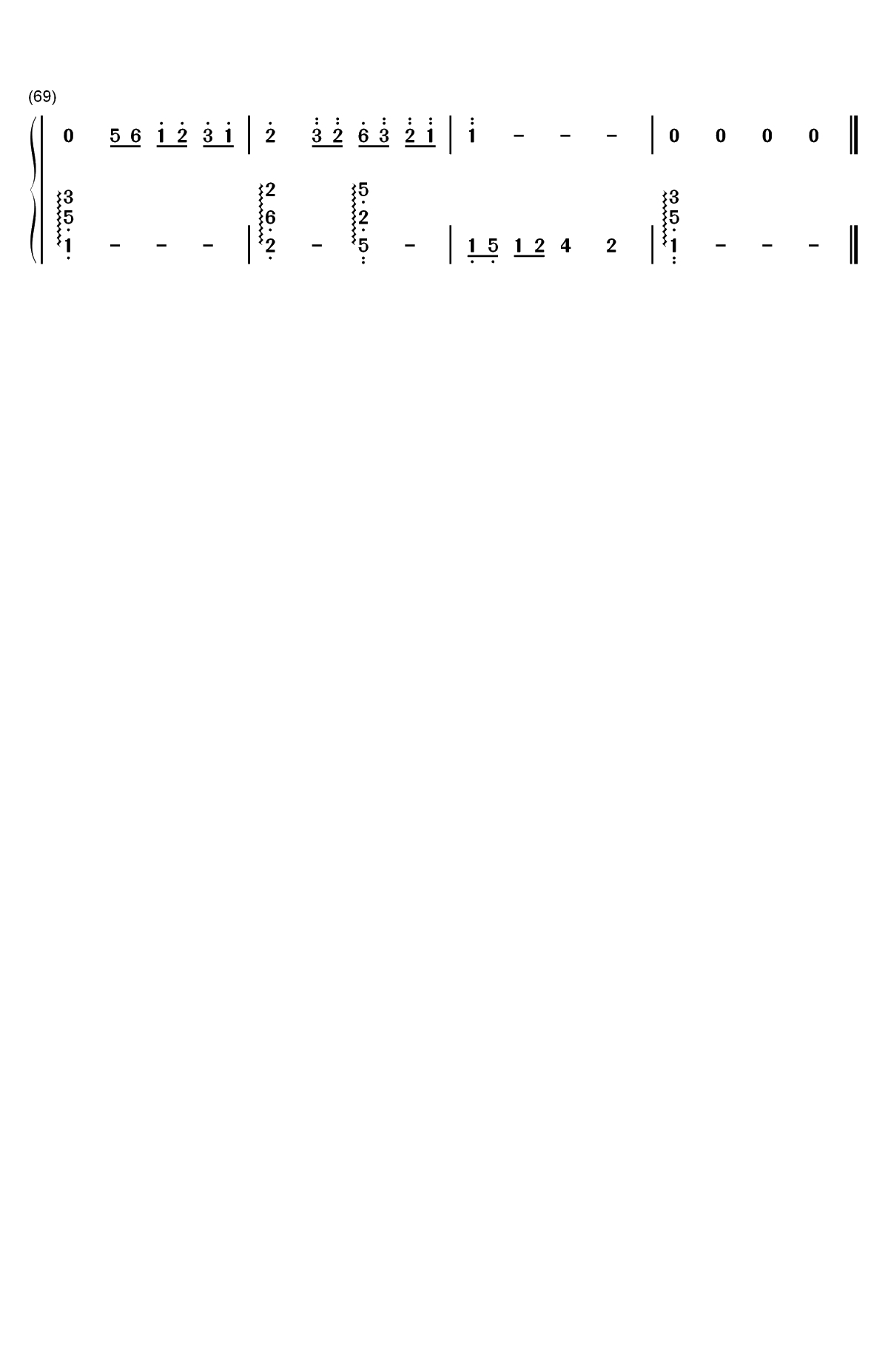 第三人称-北京女子图鉴插曲双手简谱预览4