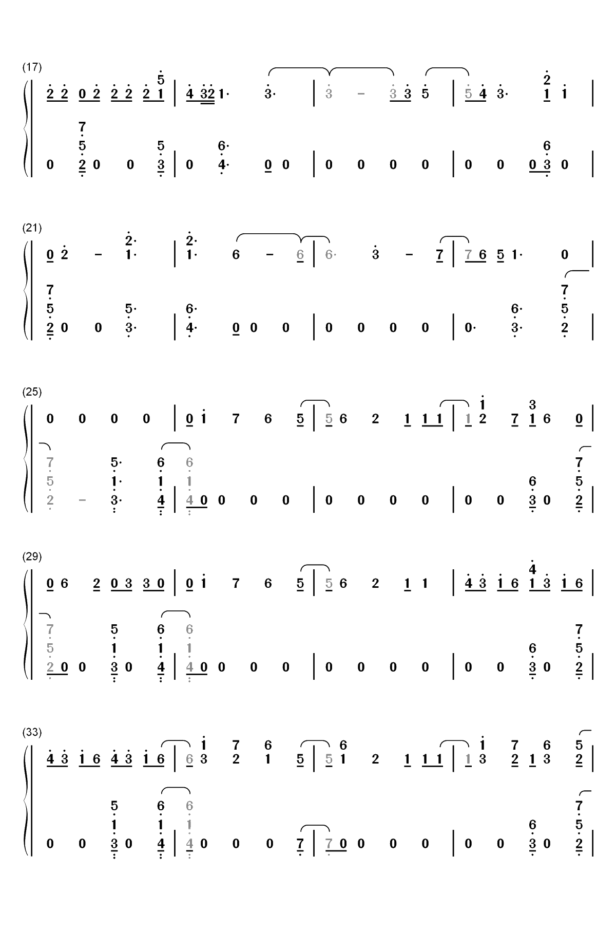 Don't Go Breaking My Heart-Backstreet Boys双手简谱预览2