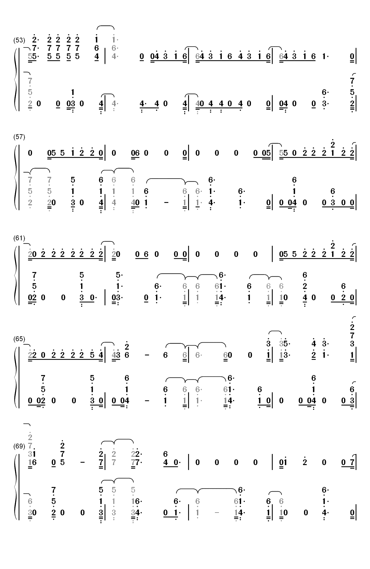 Don't Go Breaking My Heart-Backstreet Boys双手简谱预览4