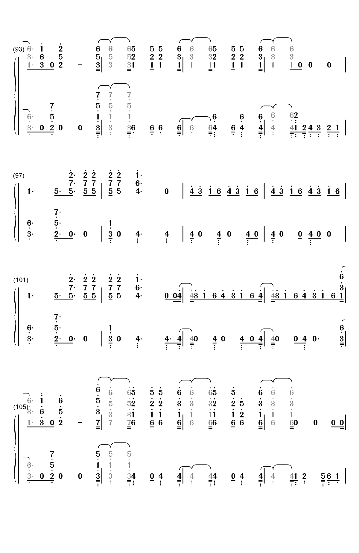 Don't Go Breaking My Heart-Backstreet Boys双手简谱预览6
