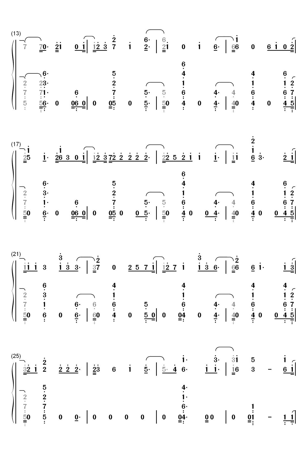 Bishops Knife Trick-Fall Out Boy双手简谱预览2