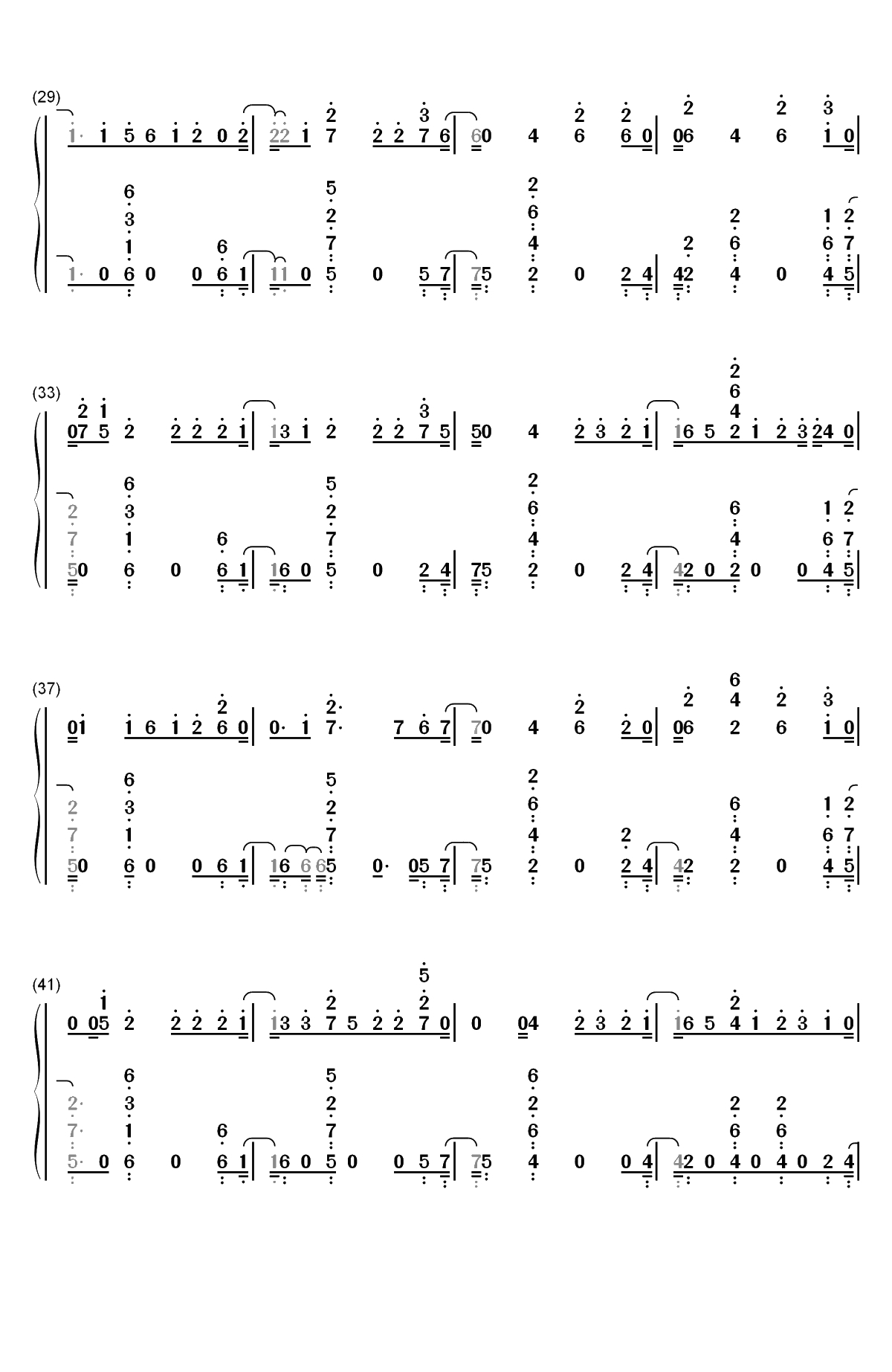 Bishops Knife Trick-Fall Out Boy双手简谱预览3