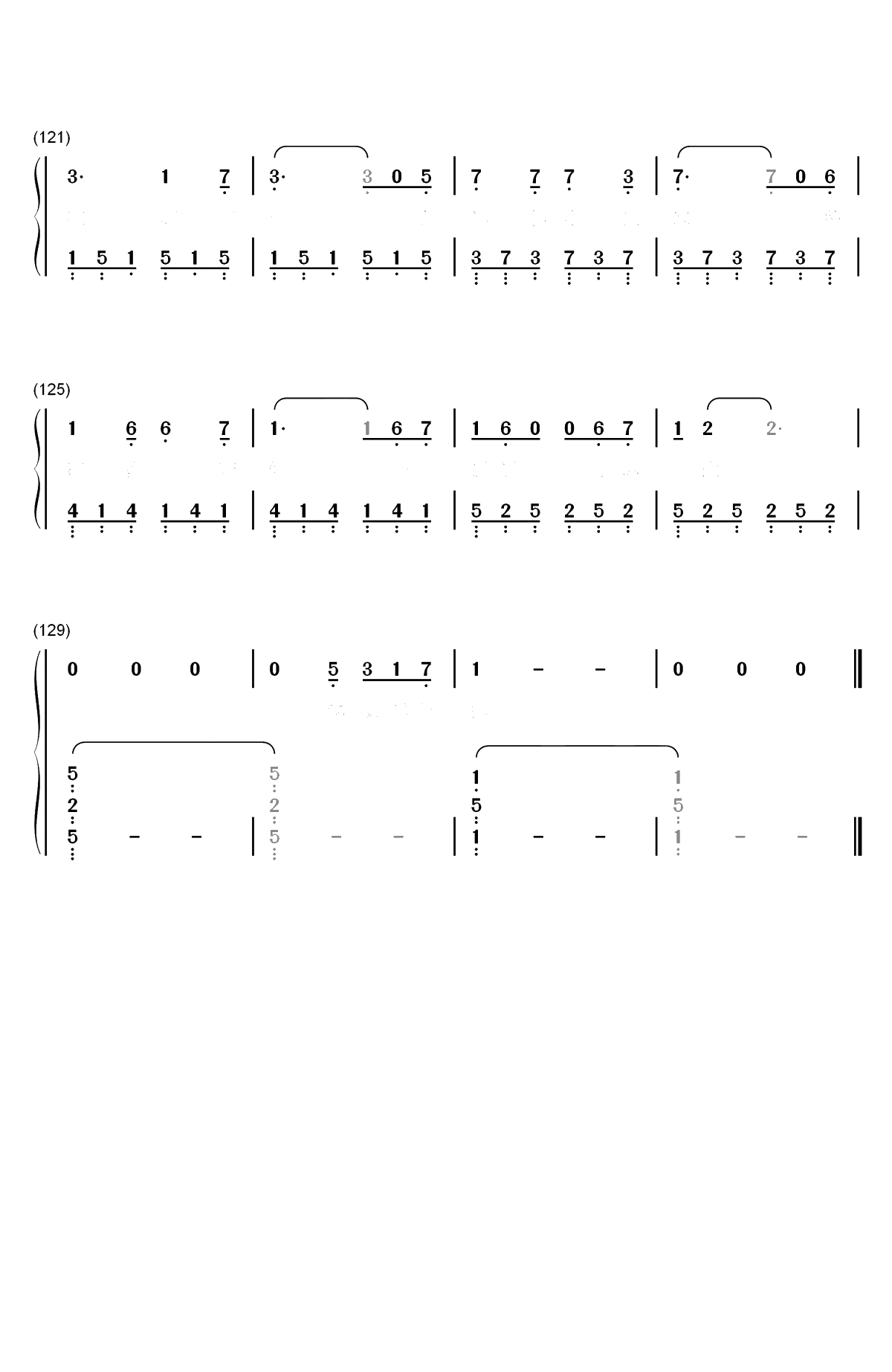 等自己-无限歌谣季第6期双手简谱预览7