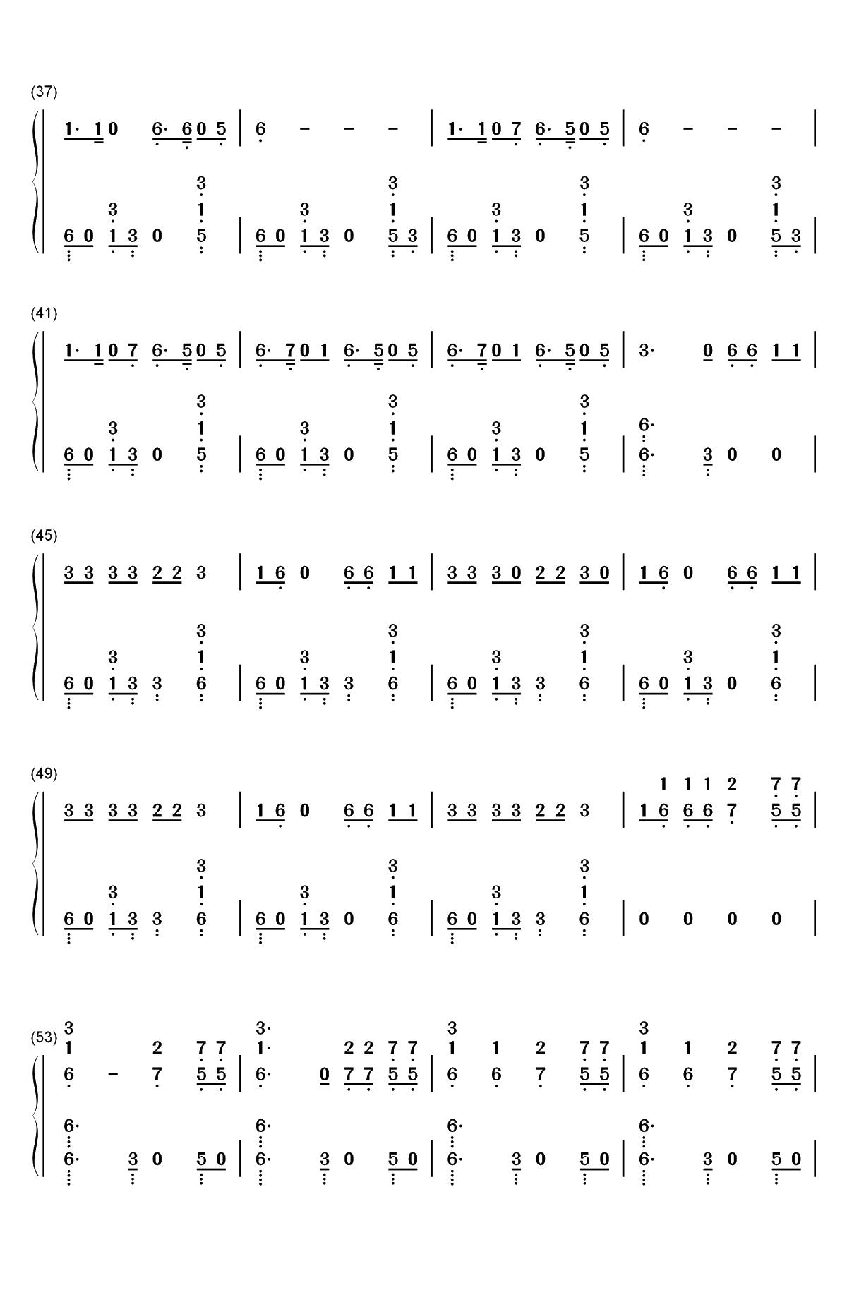 Sangria Wine-Pharrell Williams和Camila Cabello双手简谱预览3