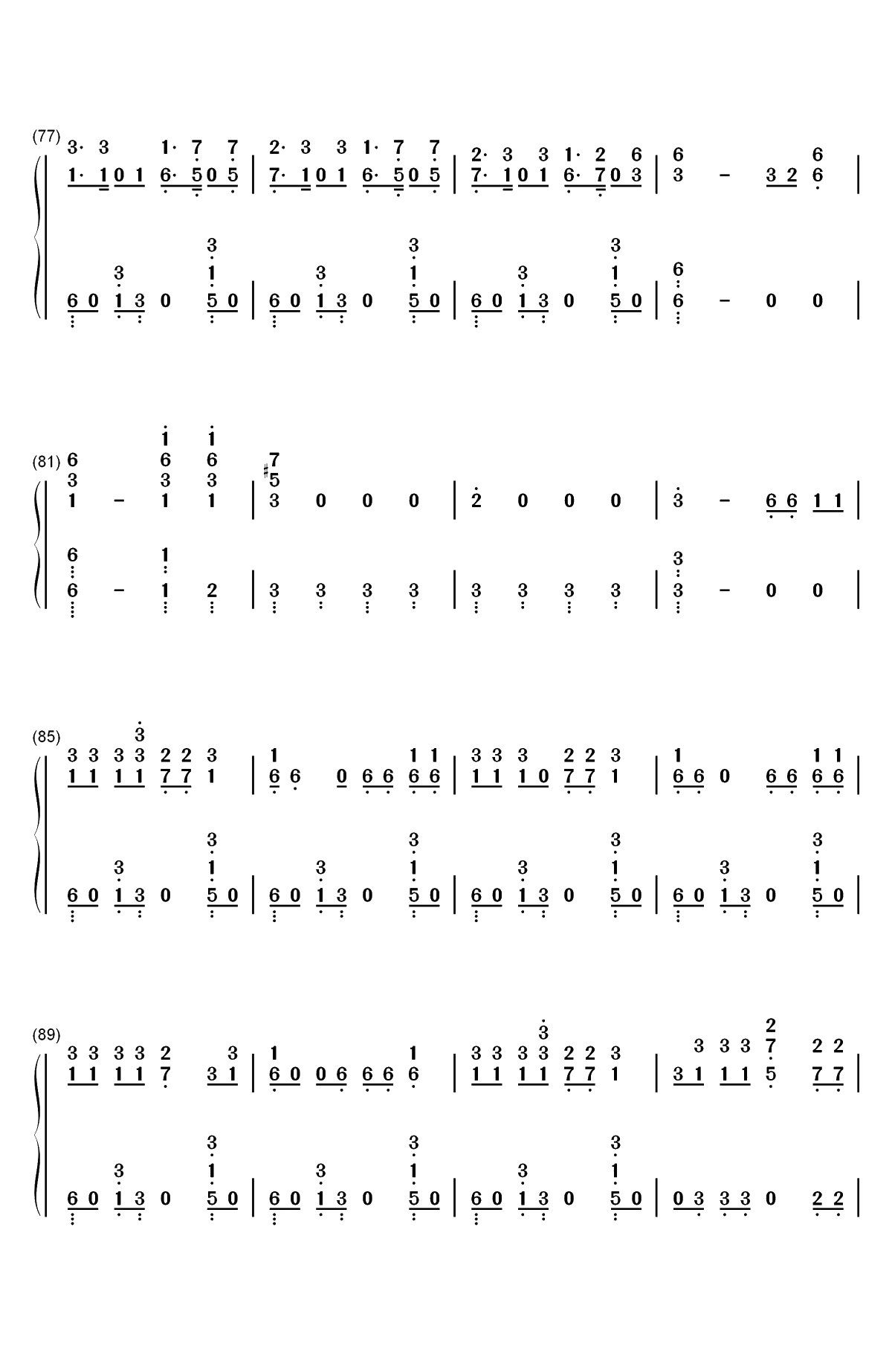 Sangria Wine-Pharrell Williams和Camila Cabello双手简谱预览5