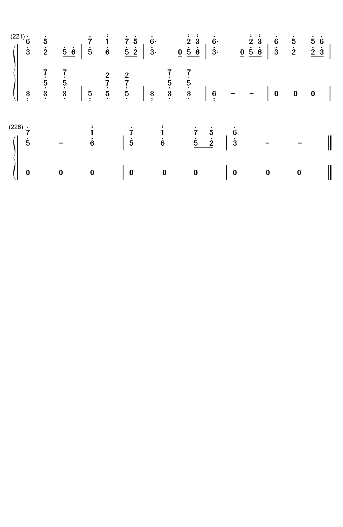 四季折の羽-鏡音リン 鏡音レン双手简谱预览9