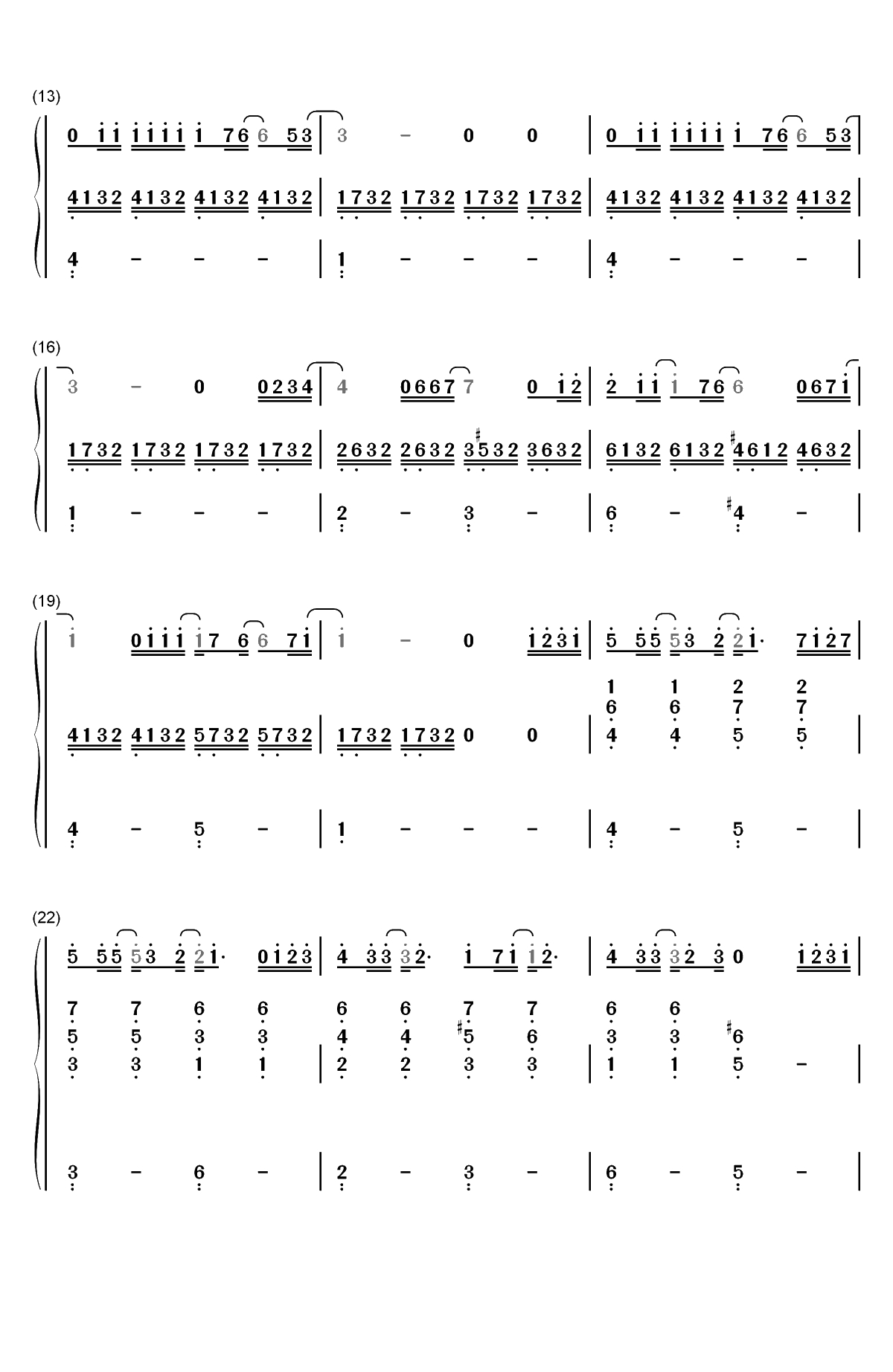 一个人去巴黎-怎么变成一个人去巴黎-抖音歌曲-弹唱版双手简谱预览2