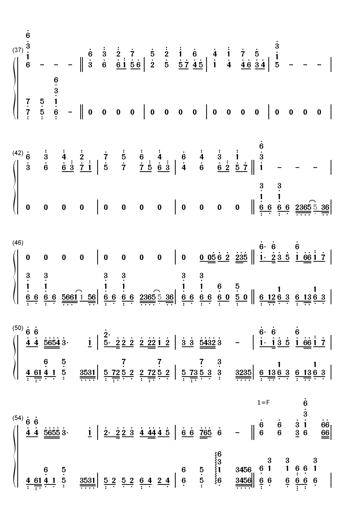 星星点灯-郑智化双手简谱预览3