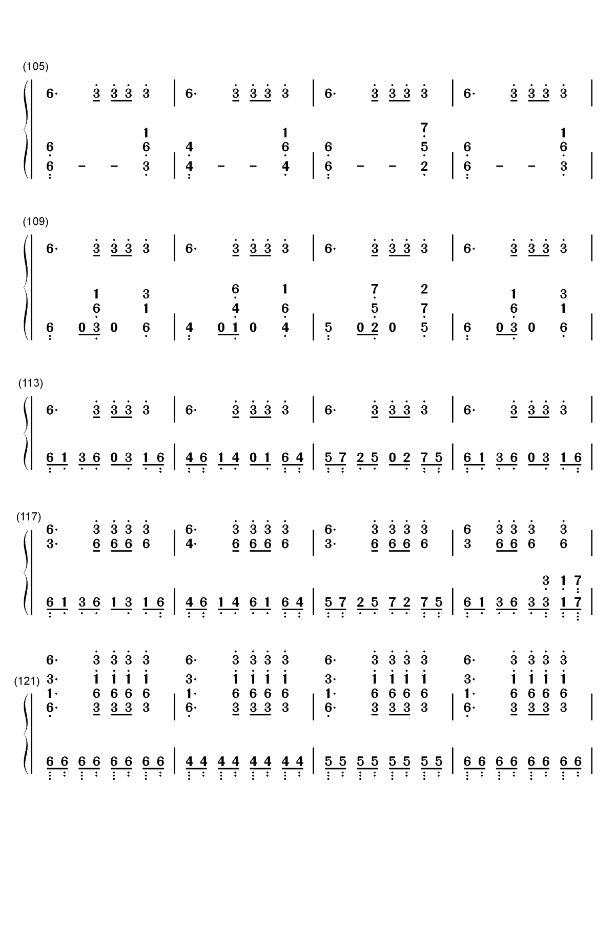 Go Go-防弹少年团双手简谱预览6