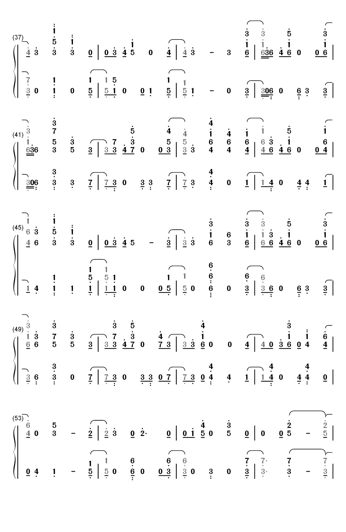 I'm Still Here-Sia双手简谱预览3