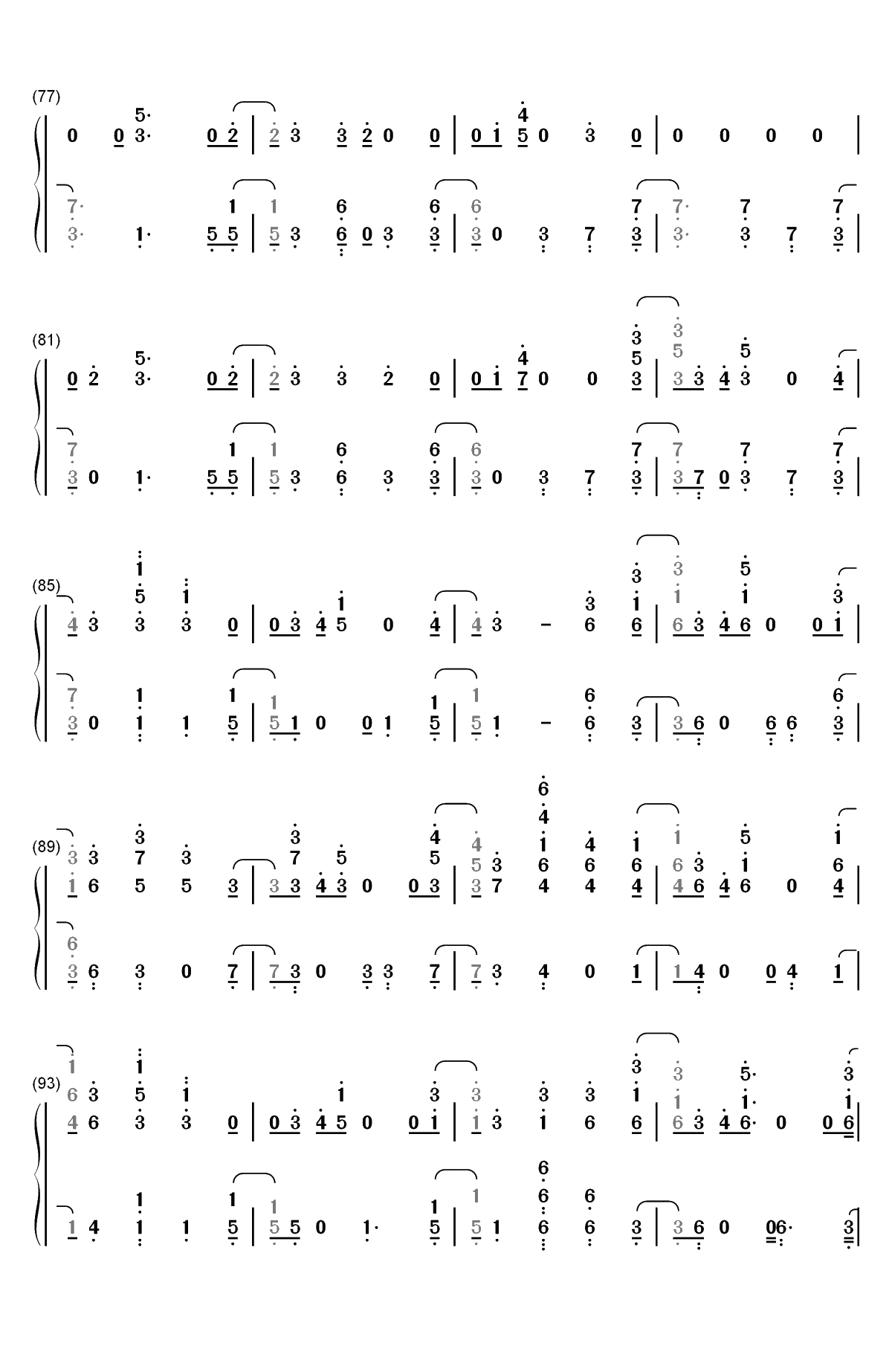 I'm Still Here-Sia双手简谱预览5