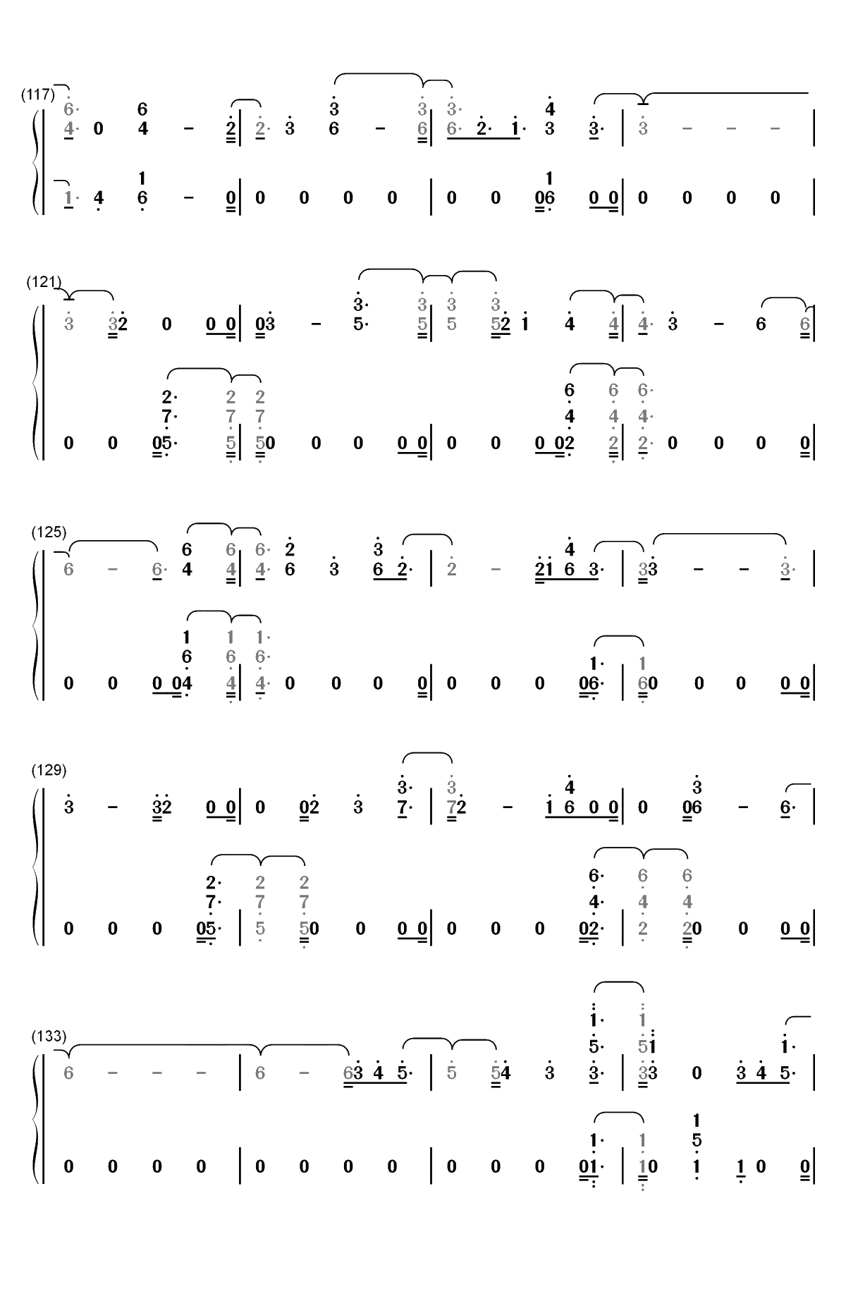 I'm Still Here-Sia双手简谱预览7
