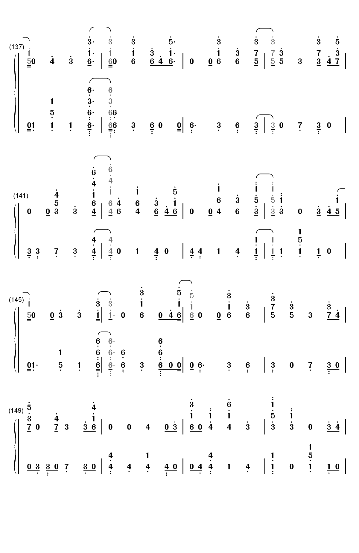 I'm Still Here-Sia双手简谱预览8