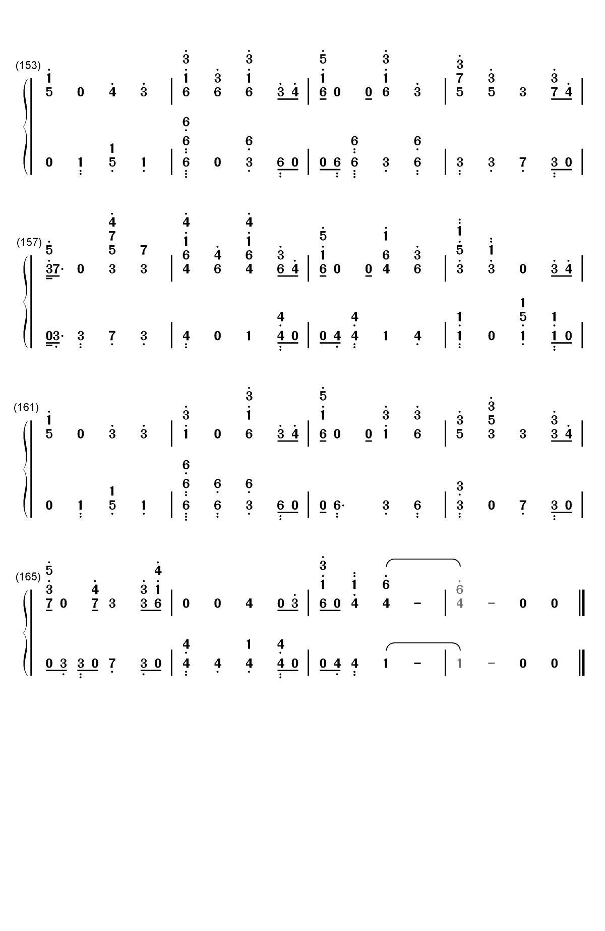 I'm Still Here-Sia双手简谱预览9