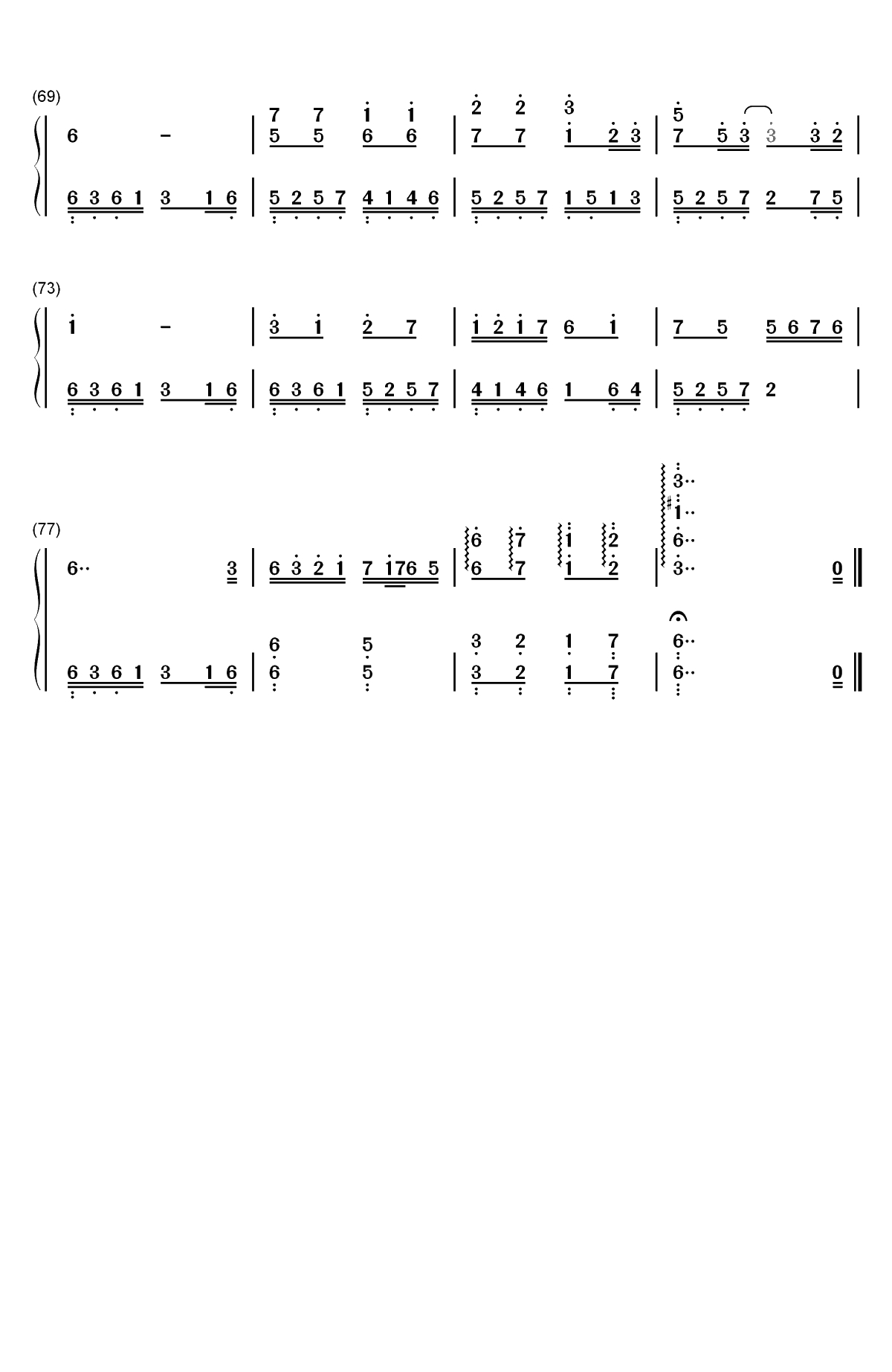 追梦人-罗大佑-《雪山飞狐》的片尾曲双手简谱预览4