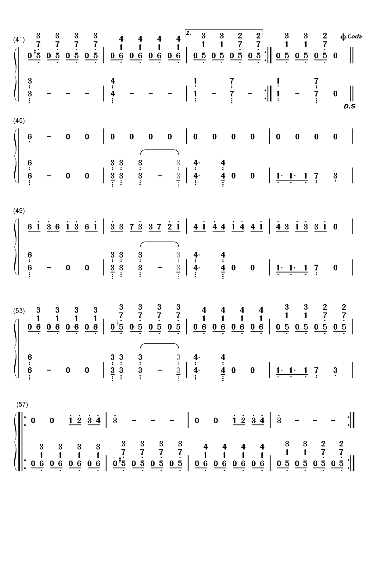 Fall Away-Twenty One Pilots双手简谱预览3