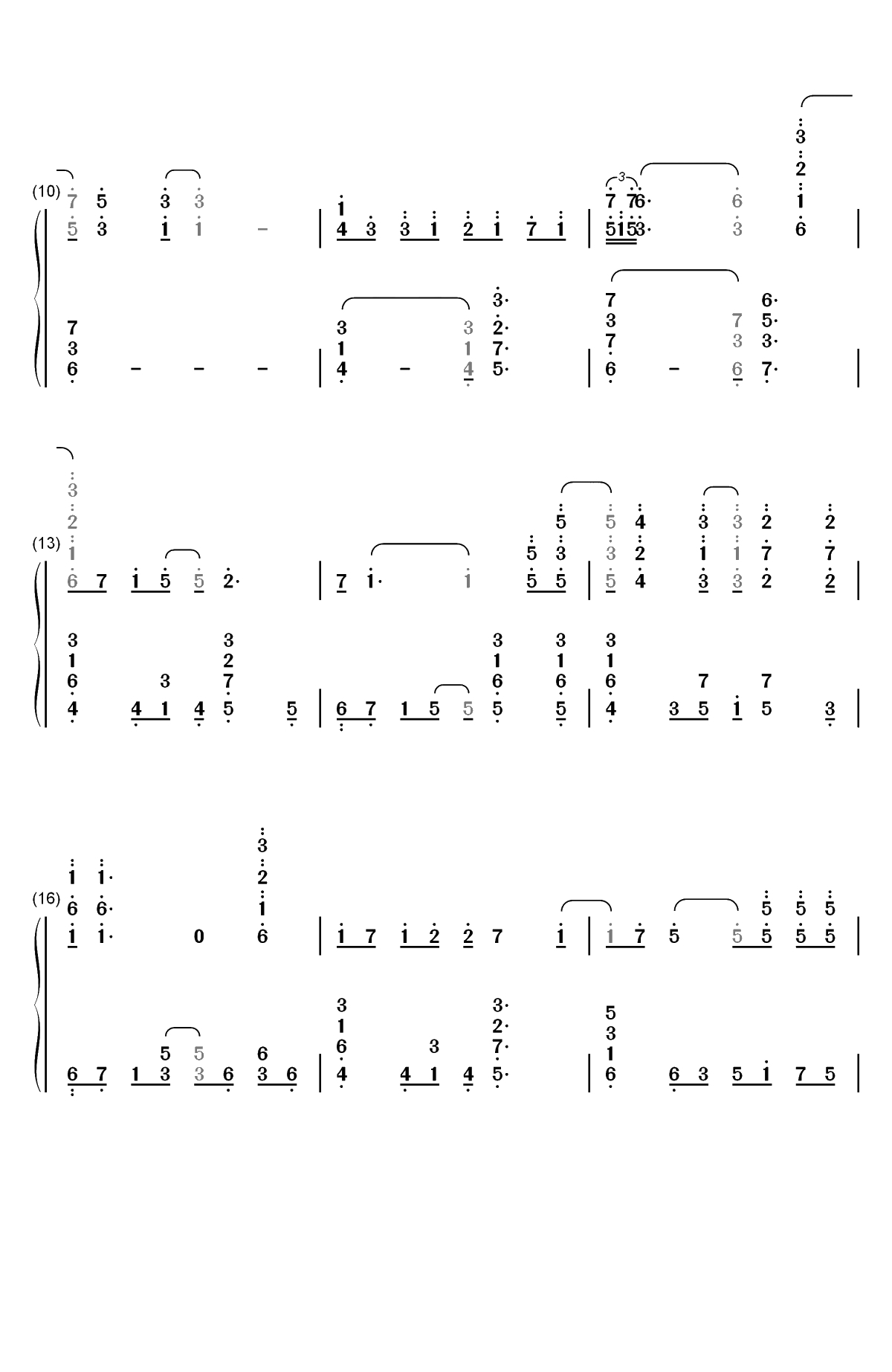 Katharsis-东京喰种re OP2双手简谱预览2