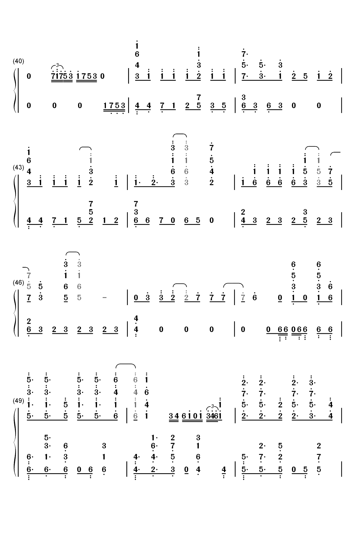 Katharsis-东京喰种re OP2双手简谱预览5