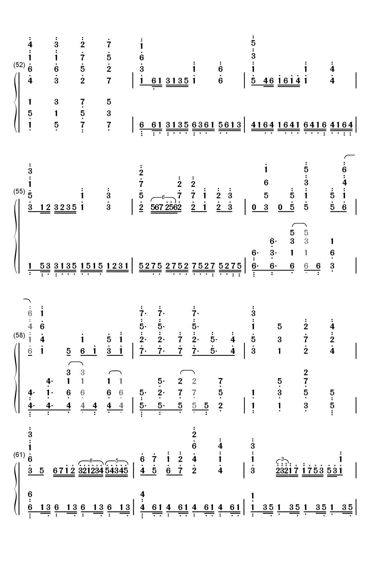 Katharsis-东京喰种re OP2双手简谱预览6