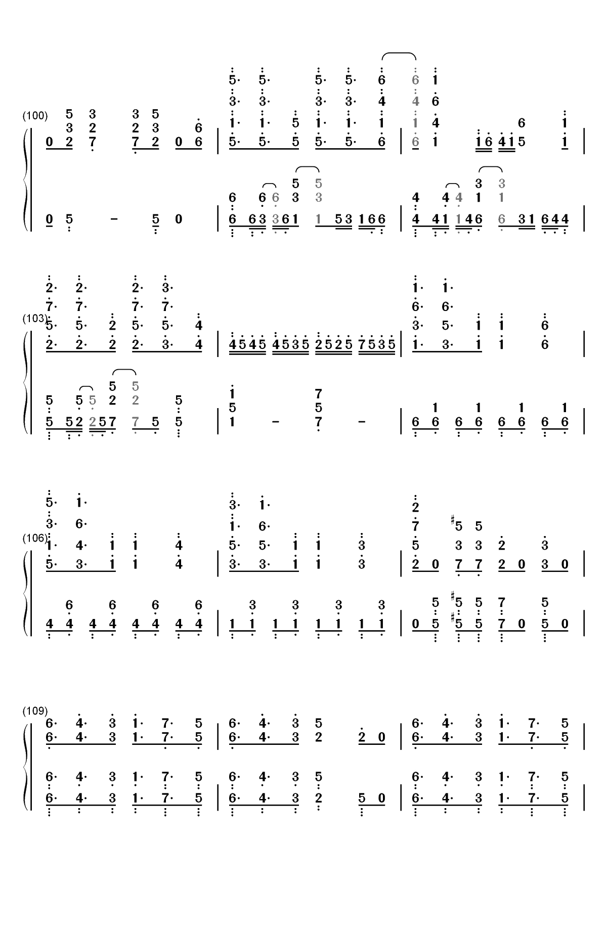 Katharsis-东京喰种re OP2双手简谱预览10