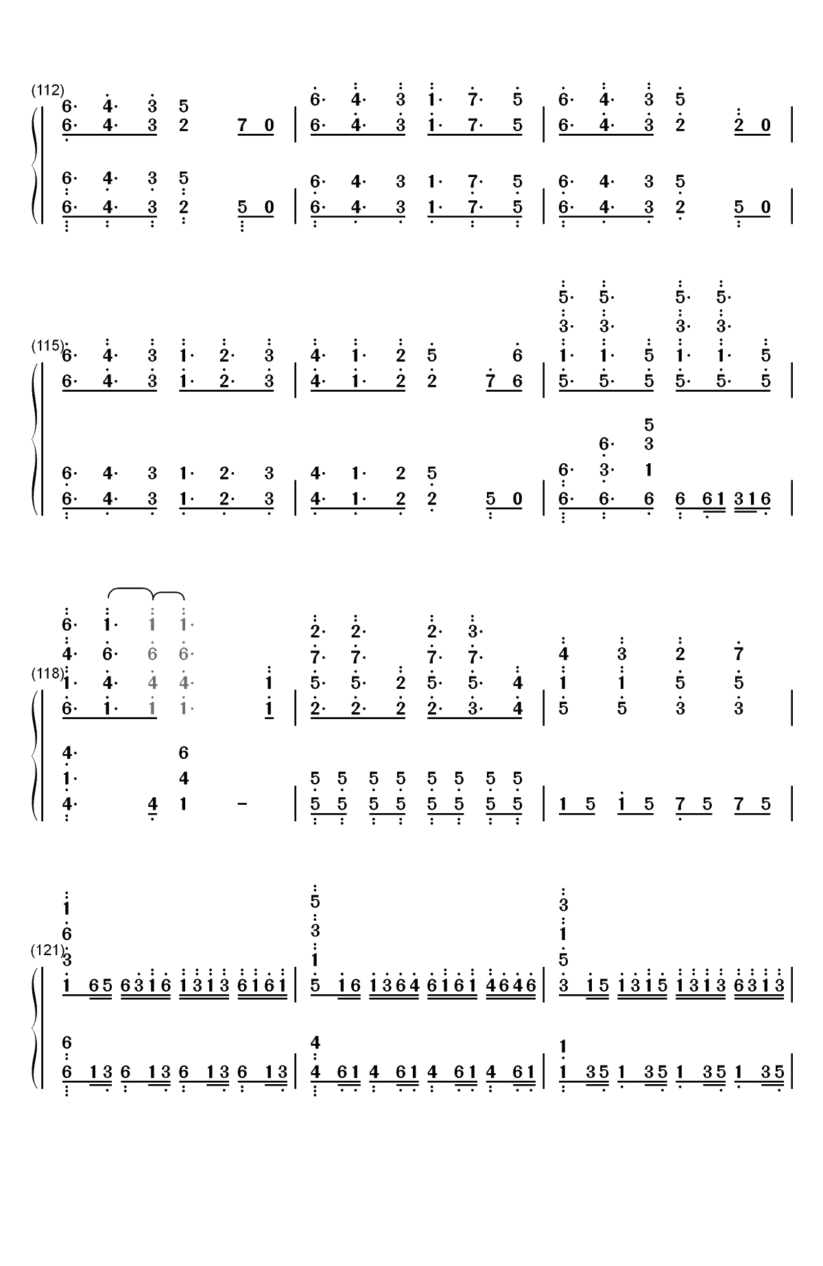 Katharsis-东京喰种re OP2双手简谱预览11
