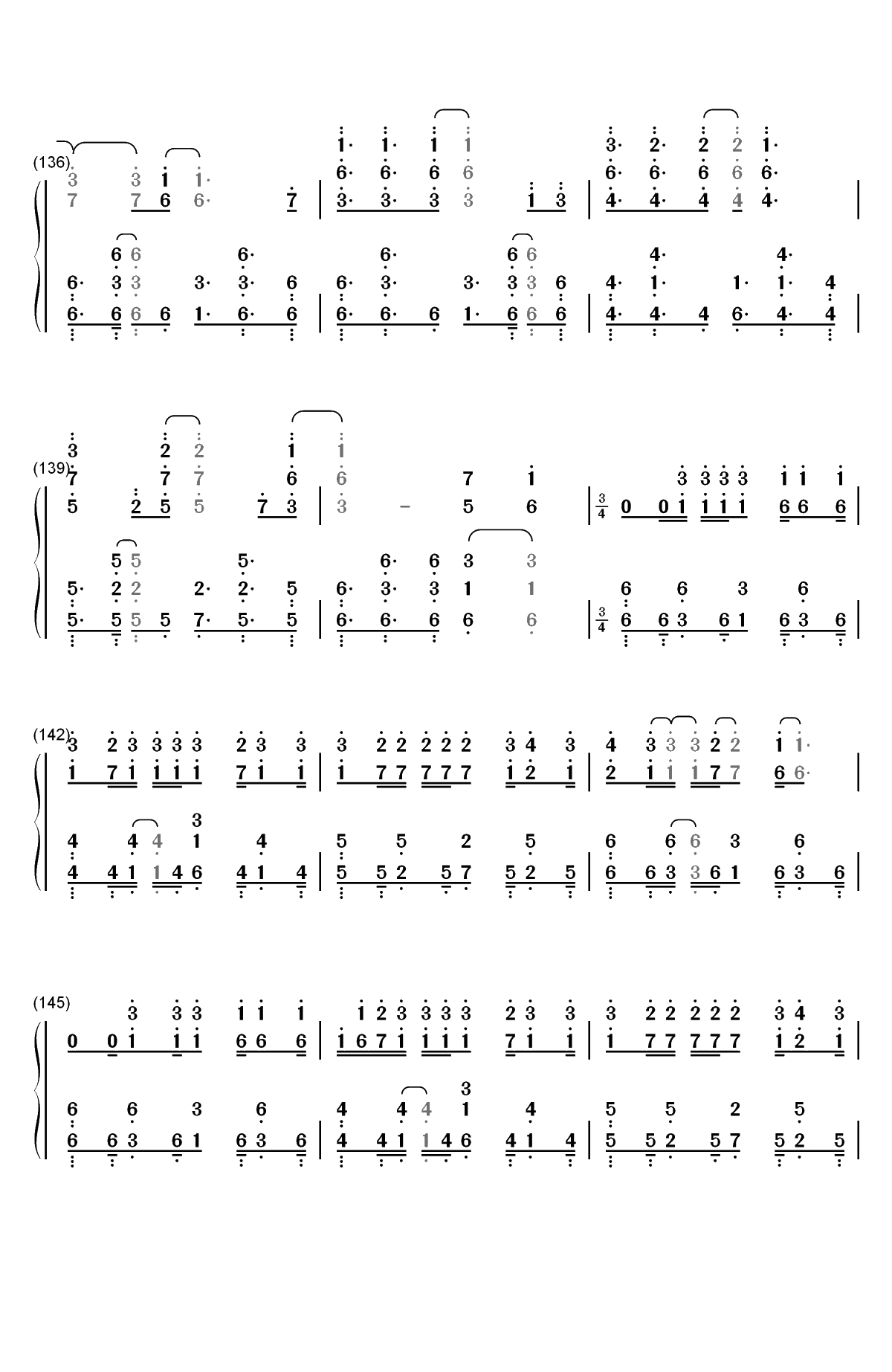 Katharsis-东京喰种re OP2双手简谱预览13