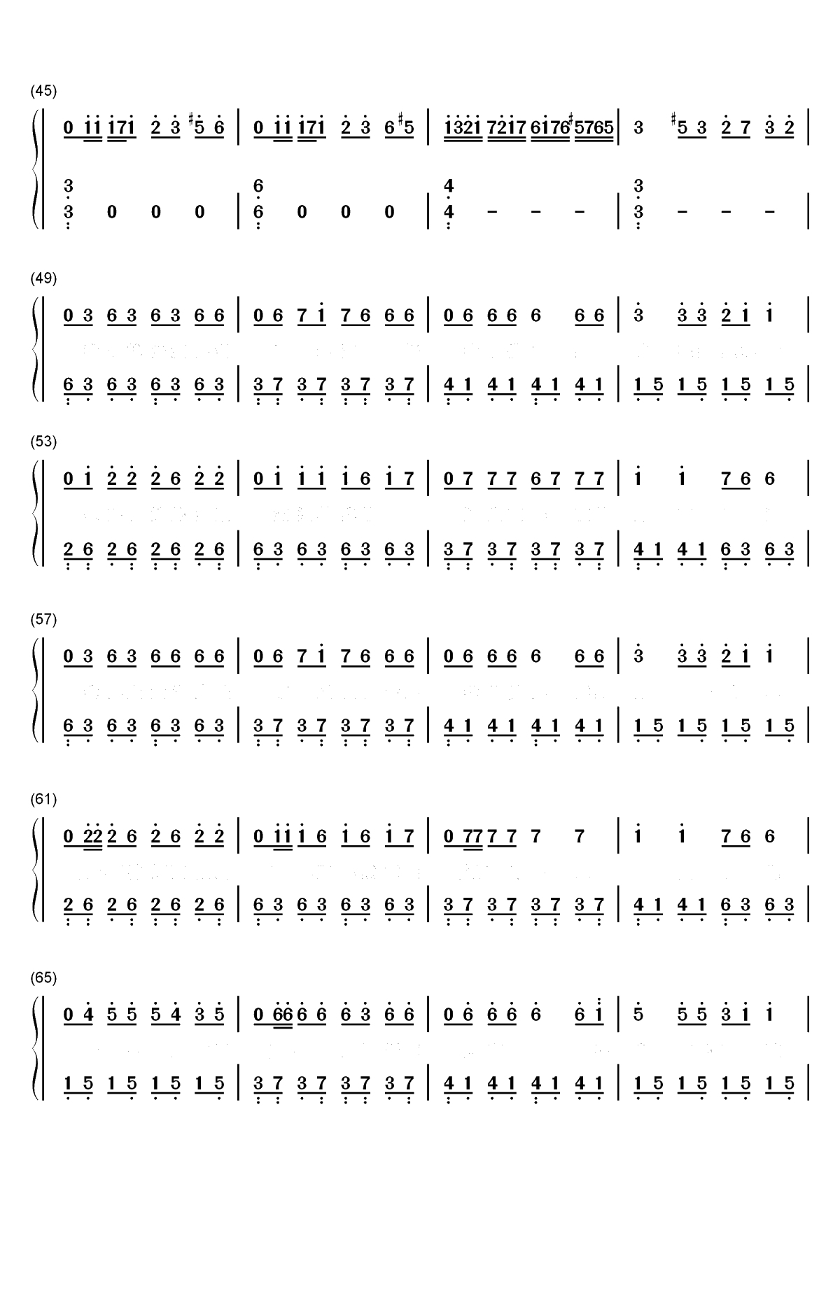 沙漠骆驼-什么鬼魅传说什么魑魅魍魉妖魔-抖音神曲双手简谱预览3