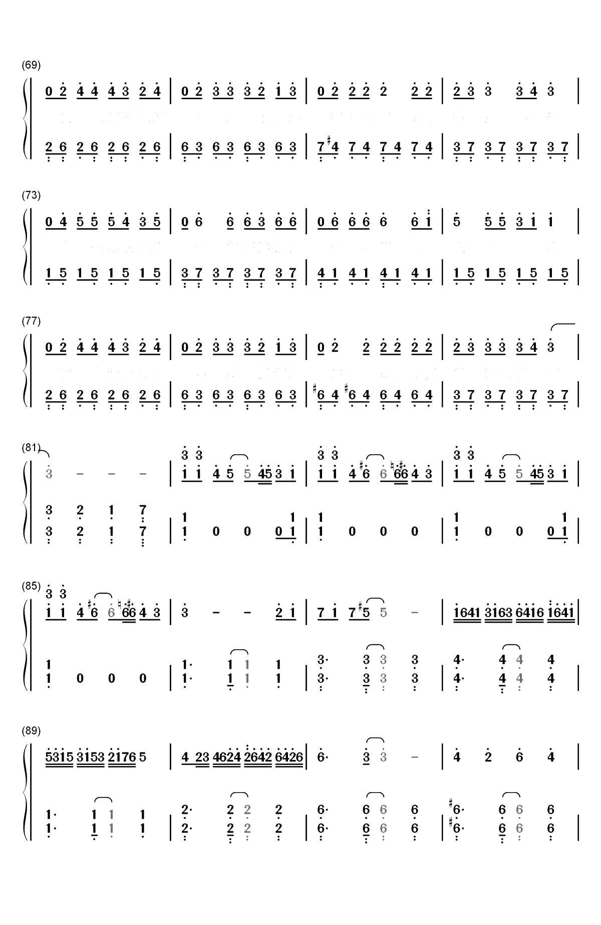 沙漠骆驼-什么鬼魅传说什么魑魅魍魉妖魔-抖音神曲双手简谱预览4