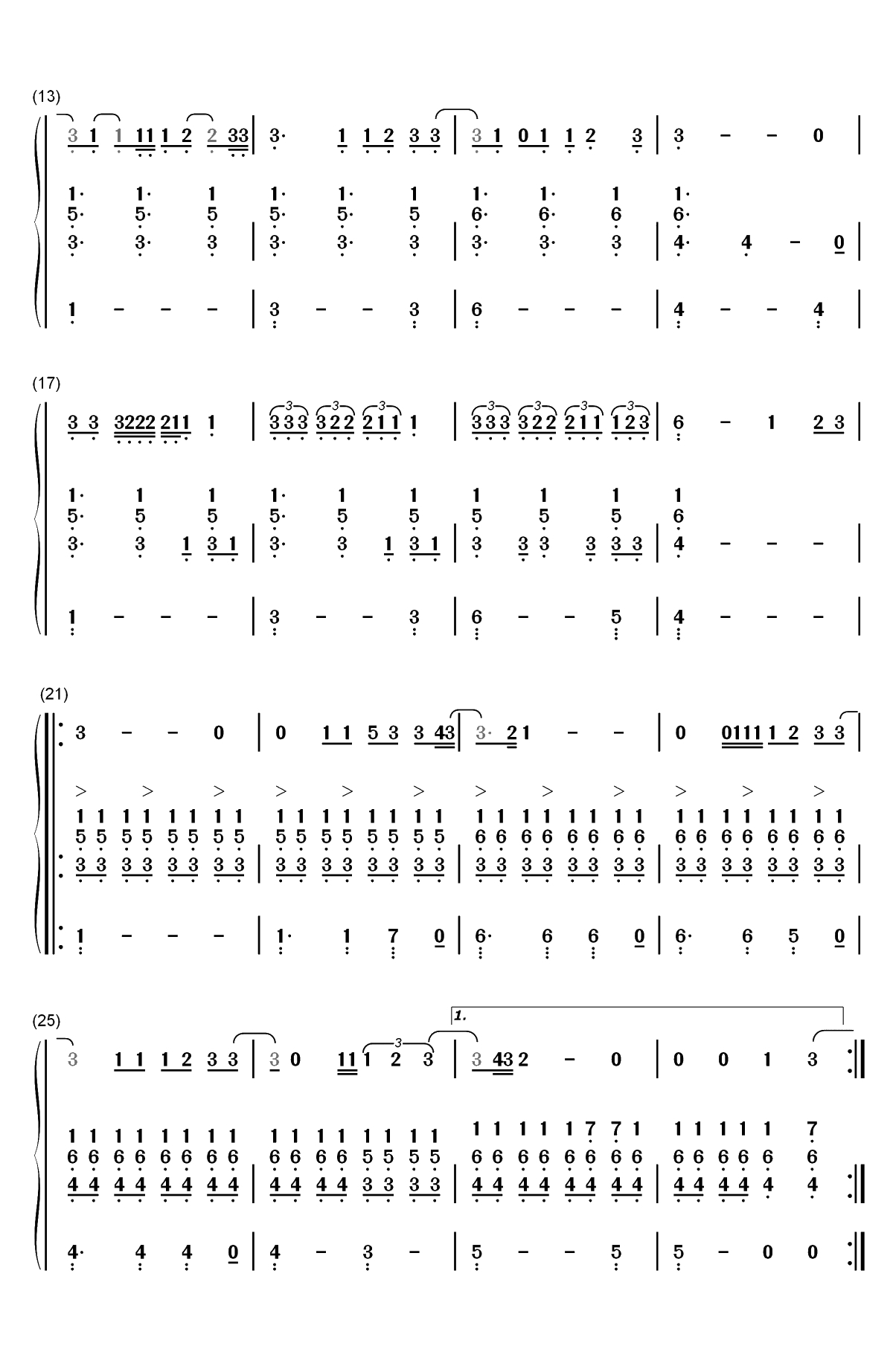 Is That Alright-一个明星的诞生OST双手简谱预览2