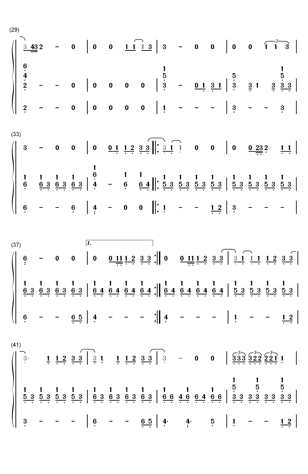 Is That Alright-一个明星的诞生OST双手简谱预览3