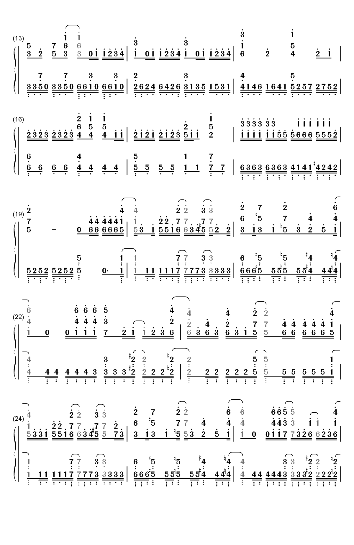 Union-SSSS.GRIDMAN OP双手简谱预览2