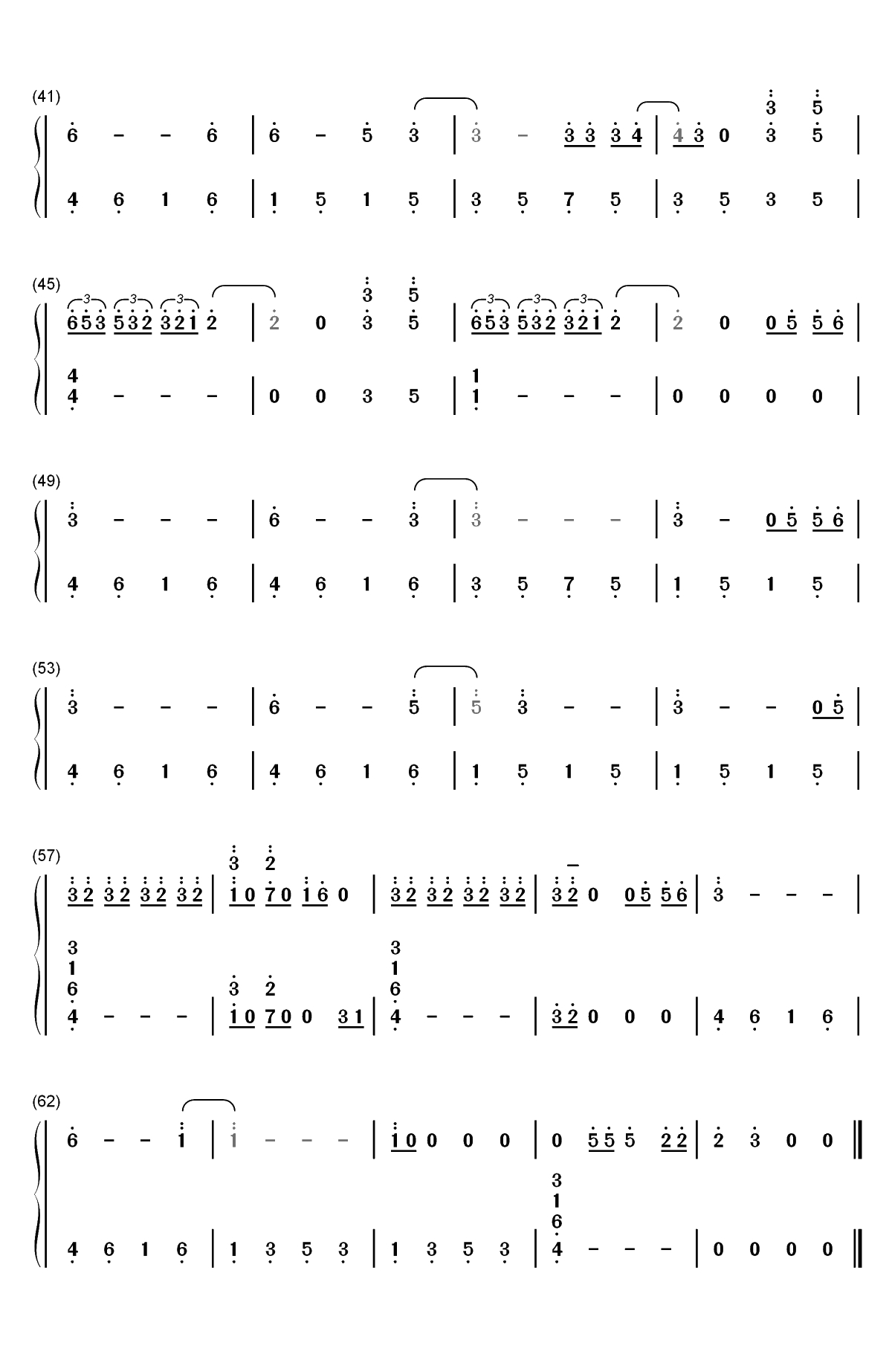 Serendipity-防弹少年团双手简谱预览3
