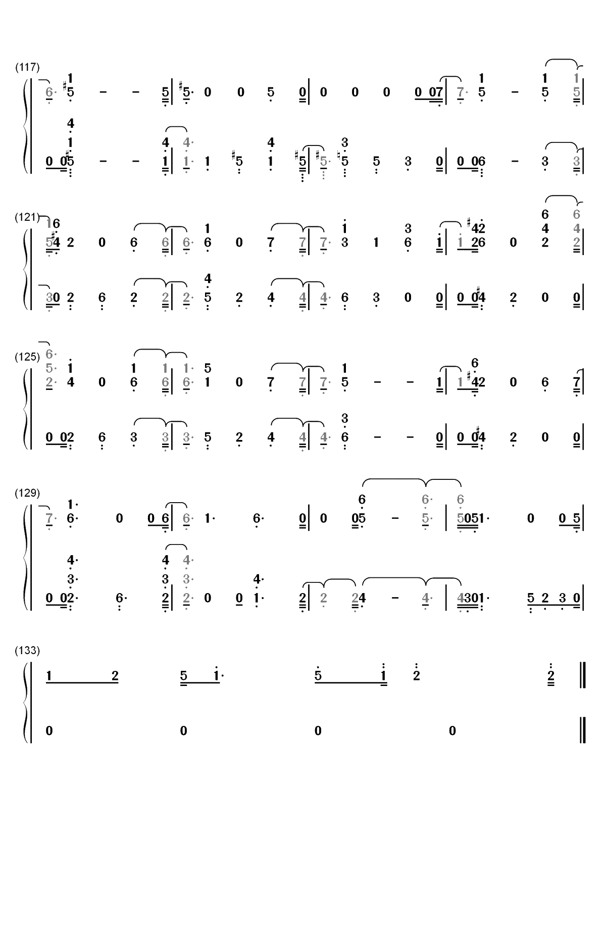 Love You Anymore-Michael Buble双手简谱预览6