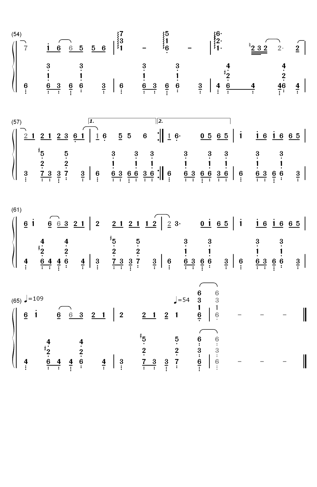 流浪诗人-周杰伦双手简谱预览4