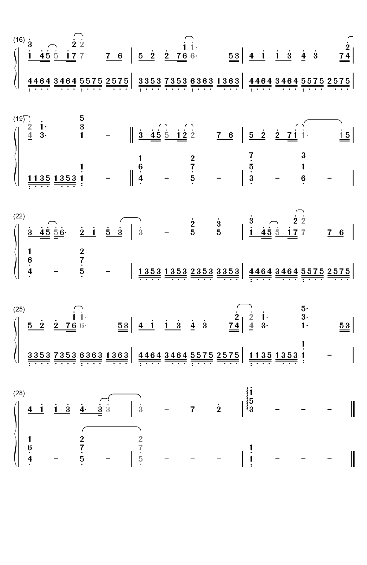 艺术家-细腻描绘内心世界双手简谱预览2