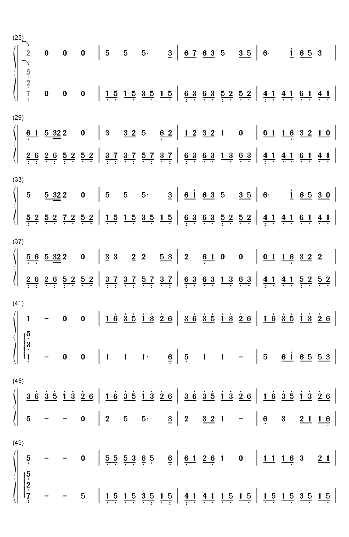 一荤一素-唱给母亲句句戳中泪点双手简谱预览2