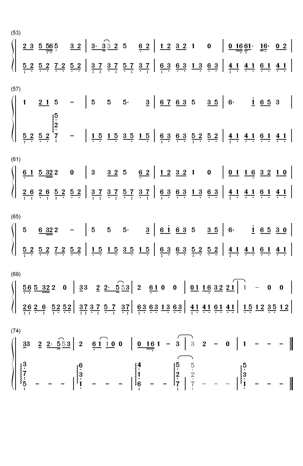 一荤一素-唱给母亲句句戳中泪点双手简谱预览3