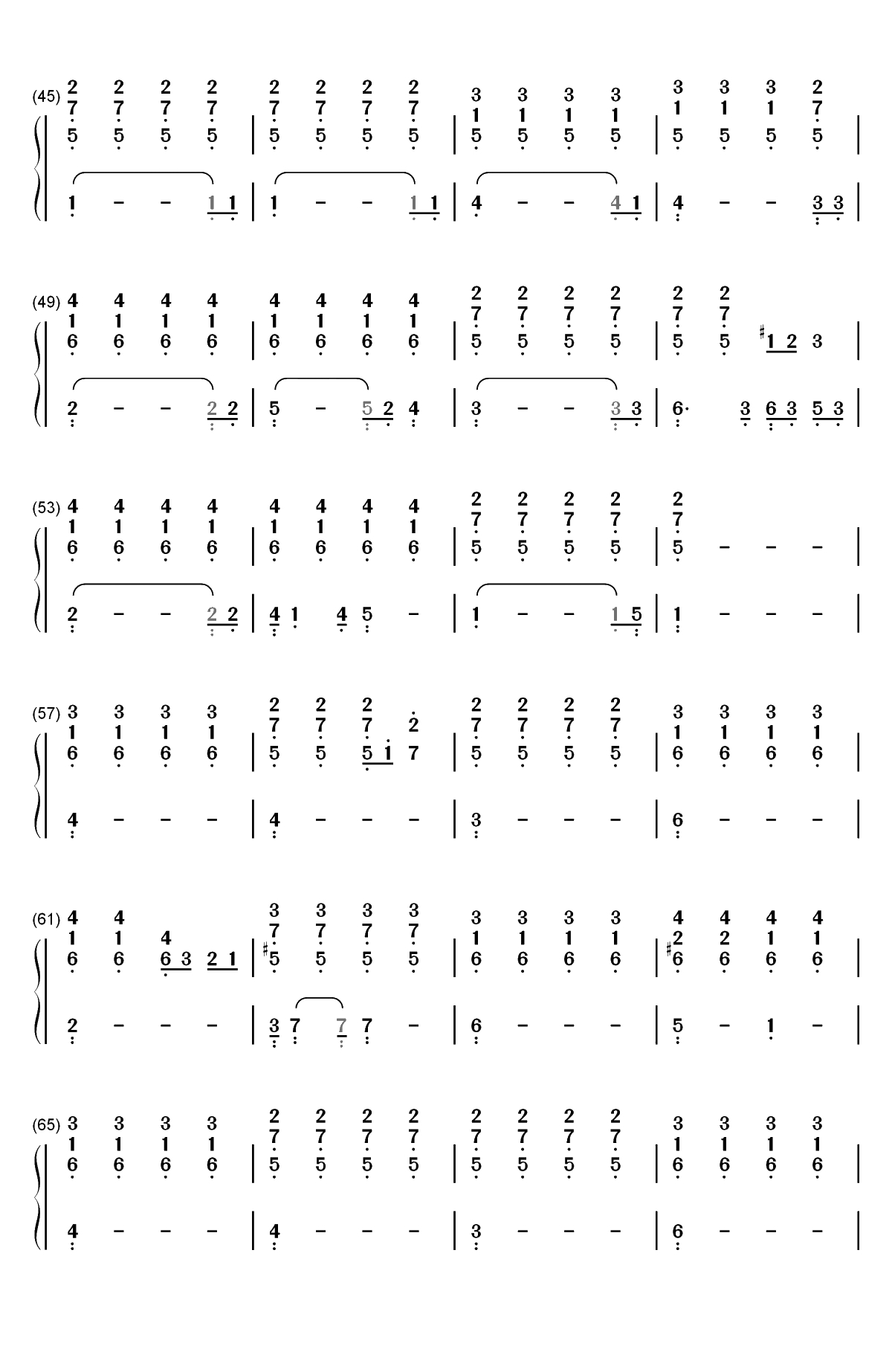 拿走了什么-弹唱版双手简谱预览3