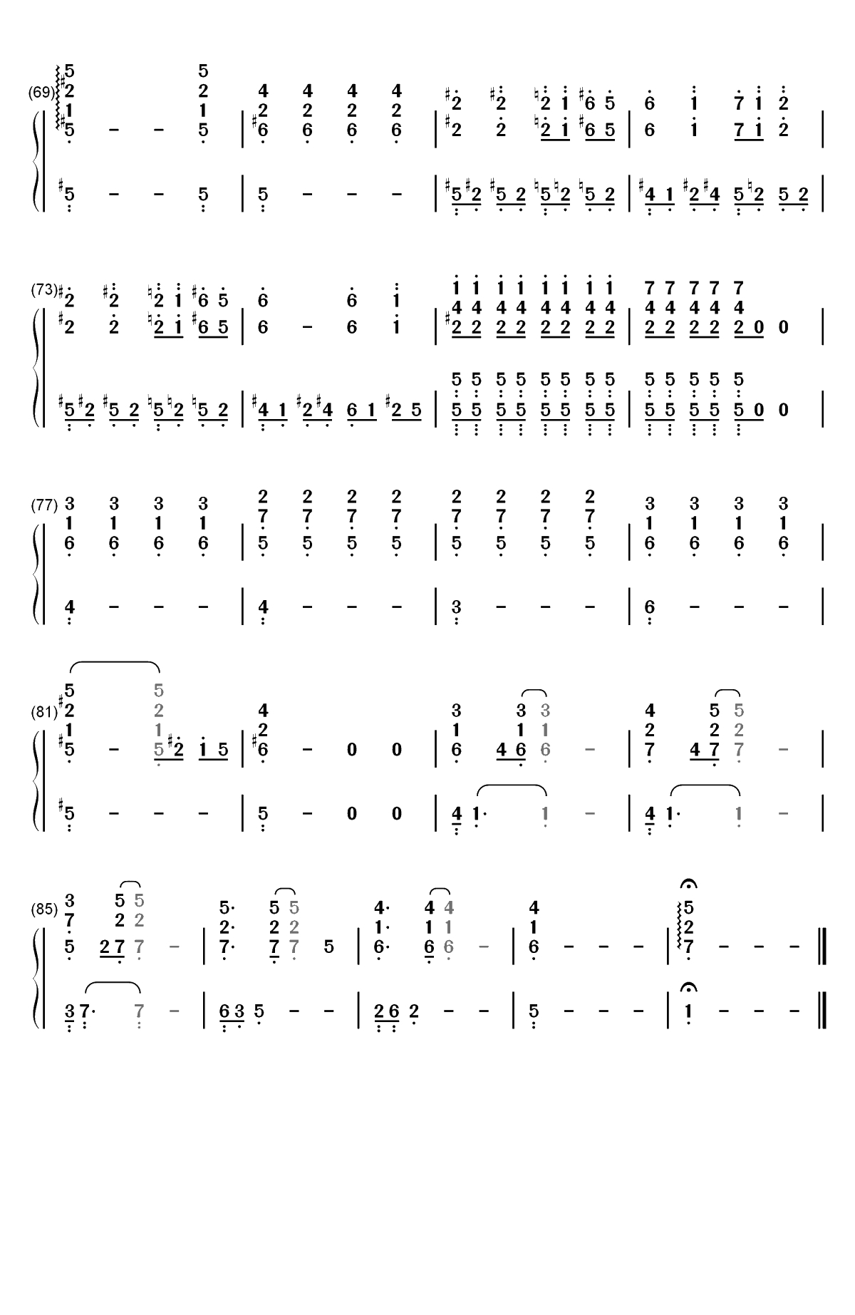 拿走了什么-弹唱版双手简谱预览4