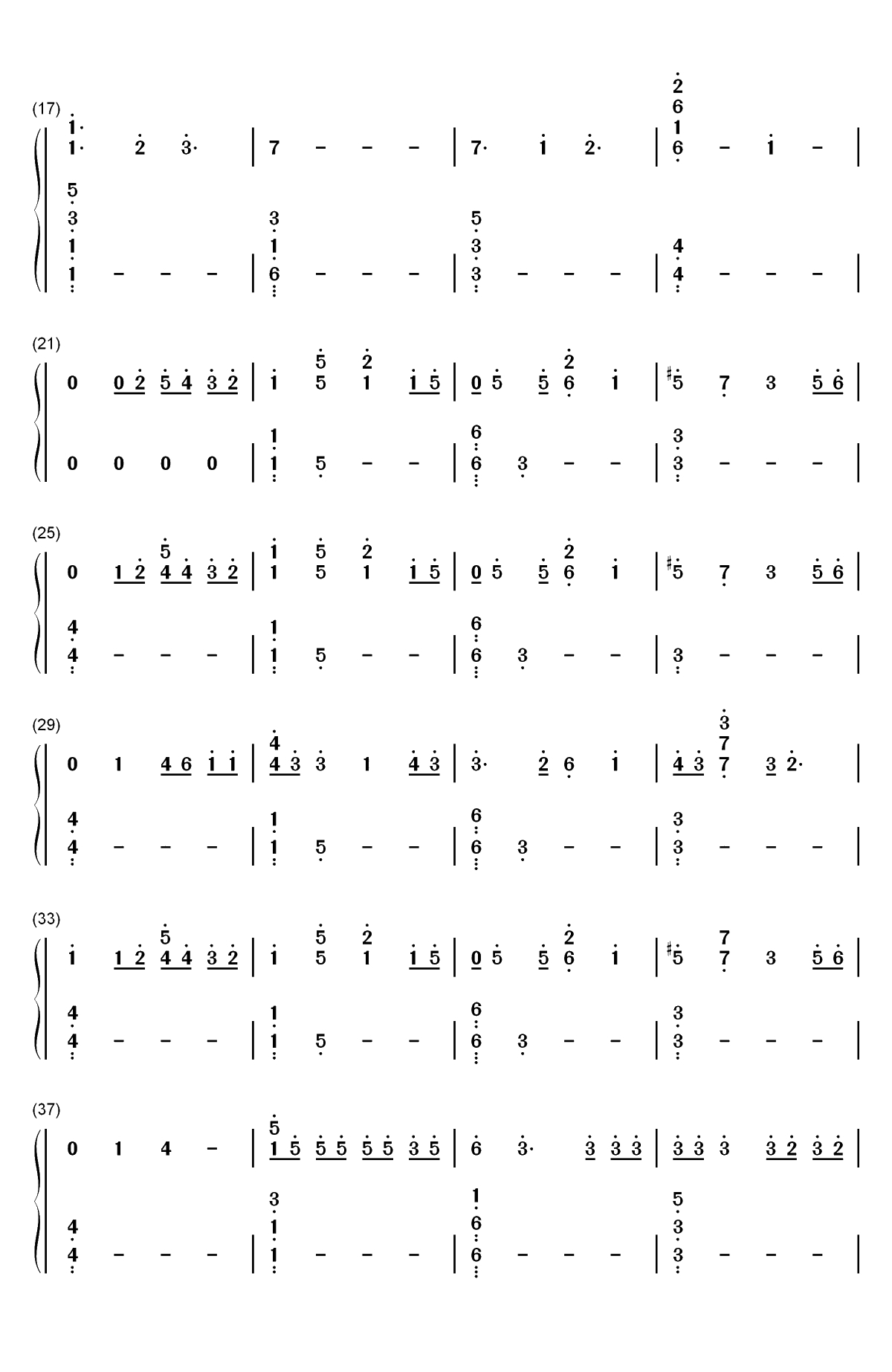Close to Me-Ellie Goulding和Diplo双手简谱预览2