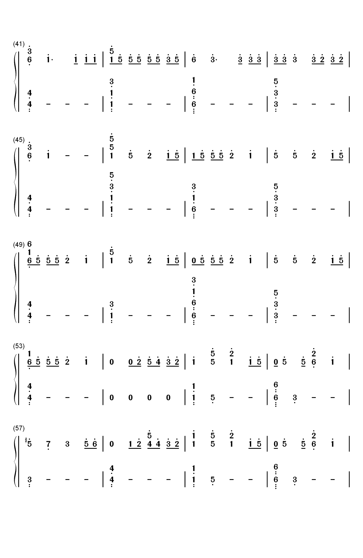 Close to Me-Ellie Goulding和Diplo双手简谱预览3