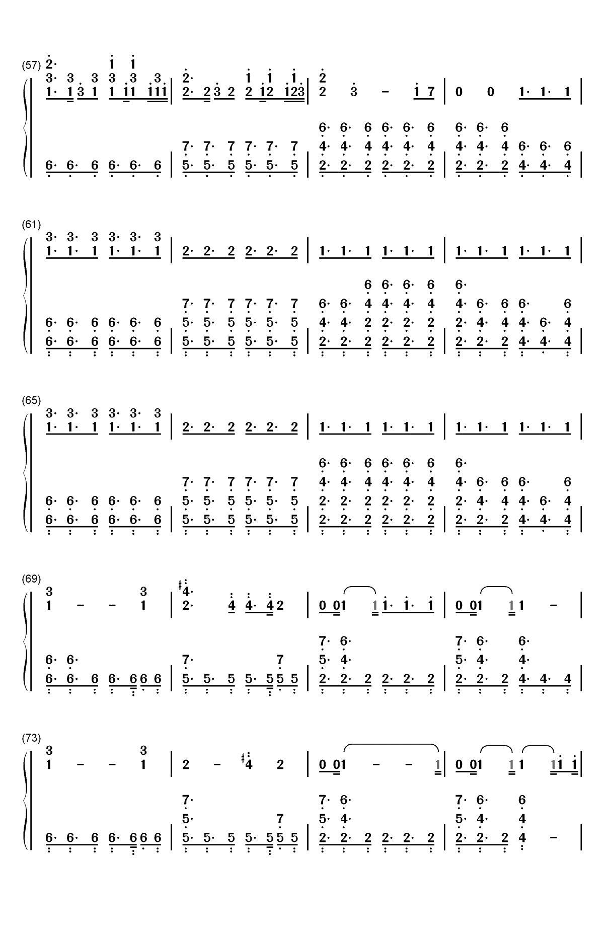 Arms Around You双手简谱预览4