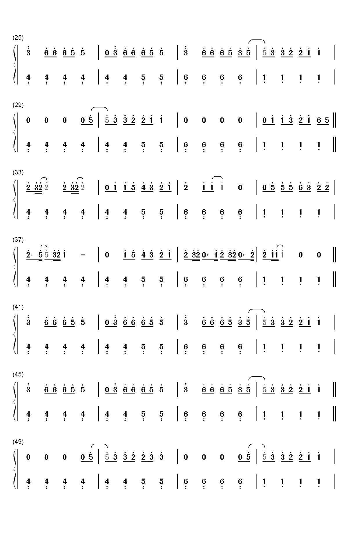 Dancing with a Stranger-Sam Smith和Normani双手简谱预览2