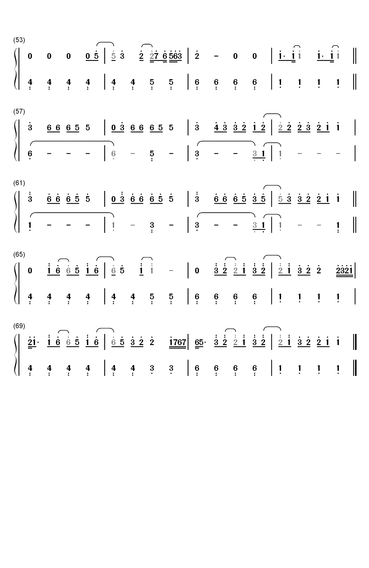 Dancing with a Stranger-Sam Smith和Normani双手简谱预览3