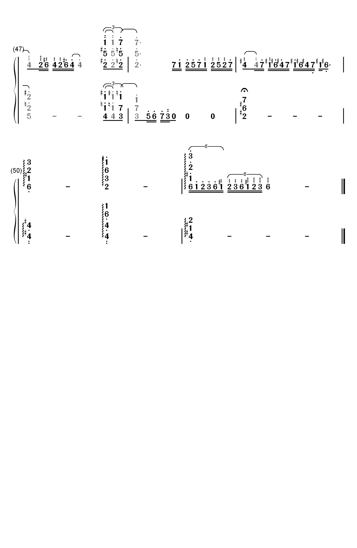 Colorful Wing-飞翔吧战机少女ED双手简谱预览4
