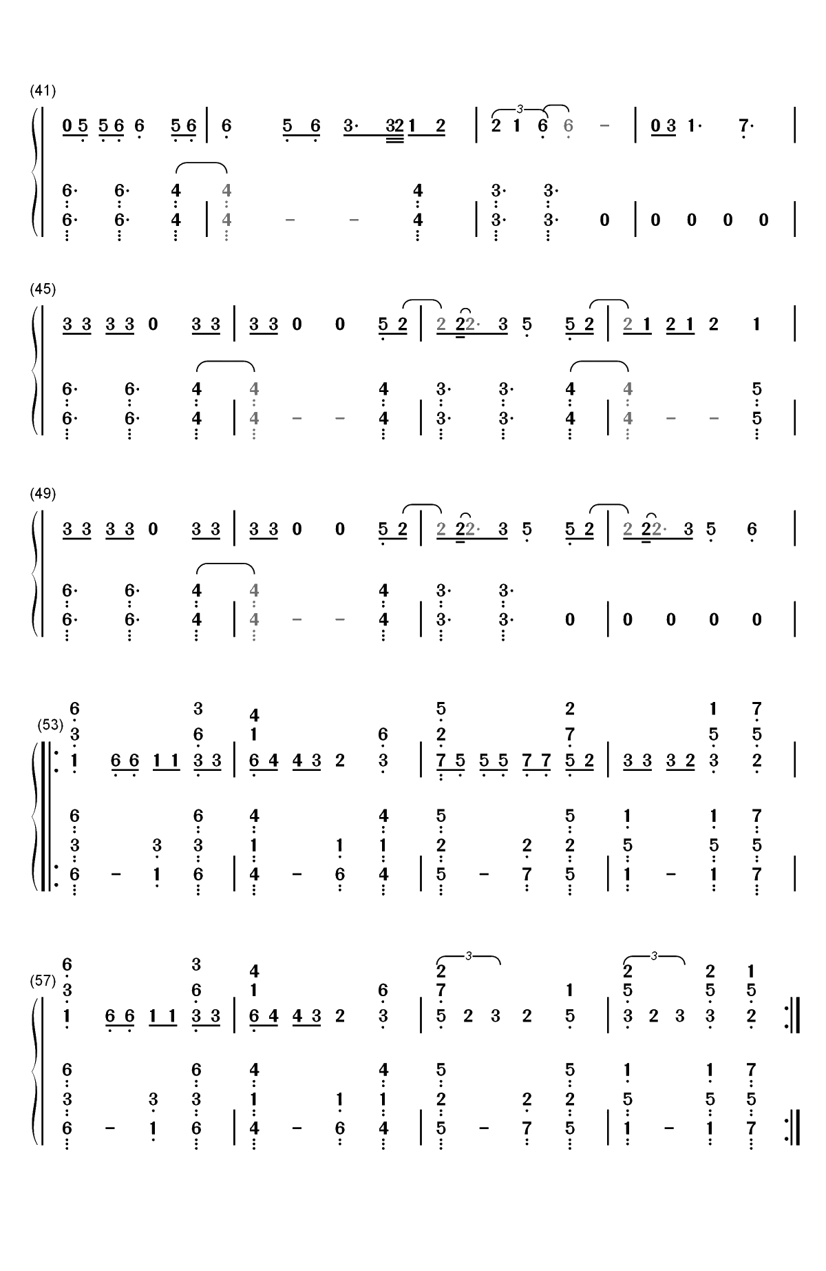 None Of My Business-Cher Lloyd双手简谱预览3