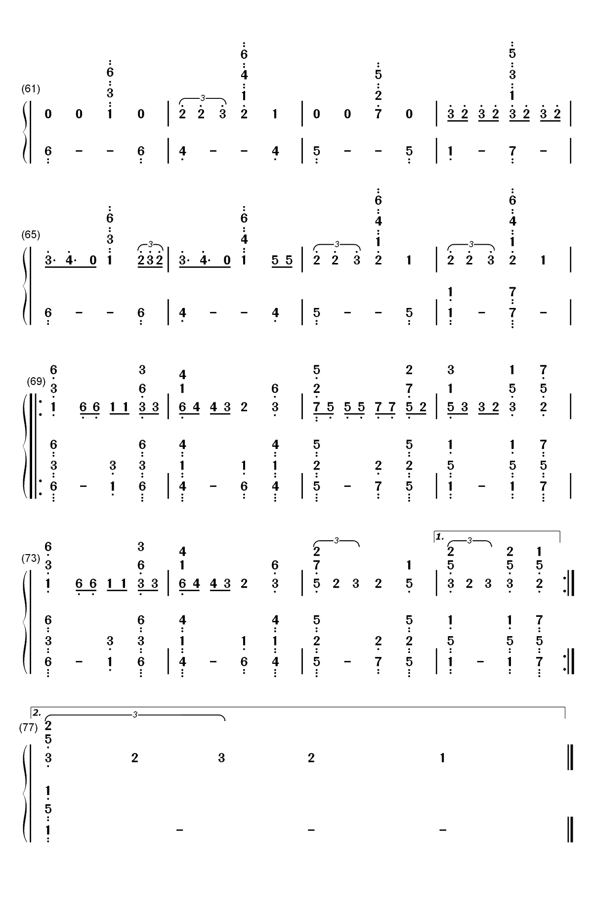 None Of My Business-Cher Lloyd双手简谱预览4