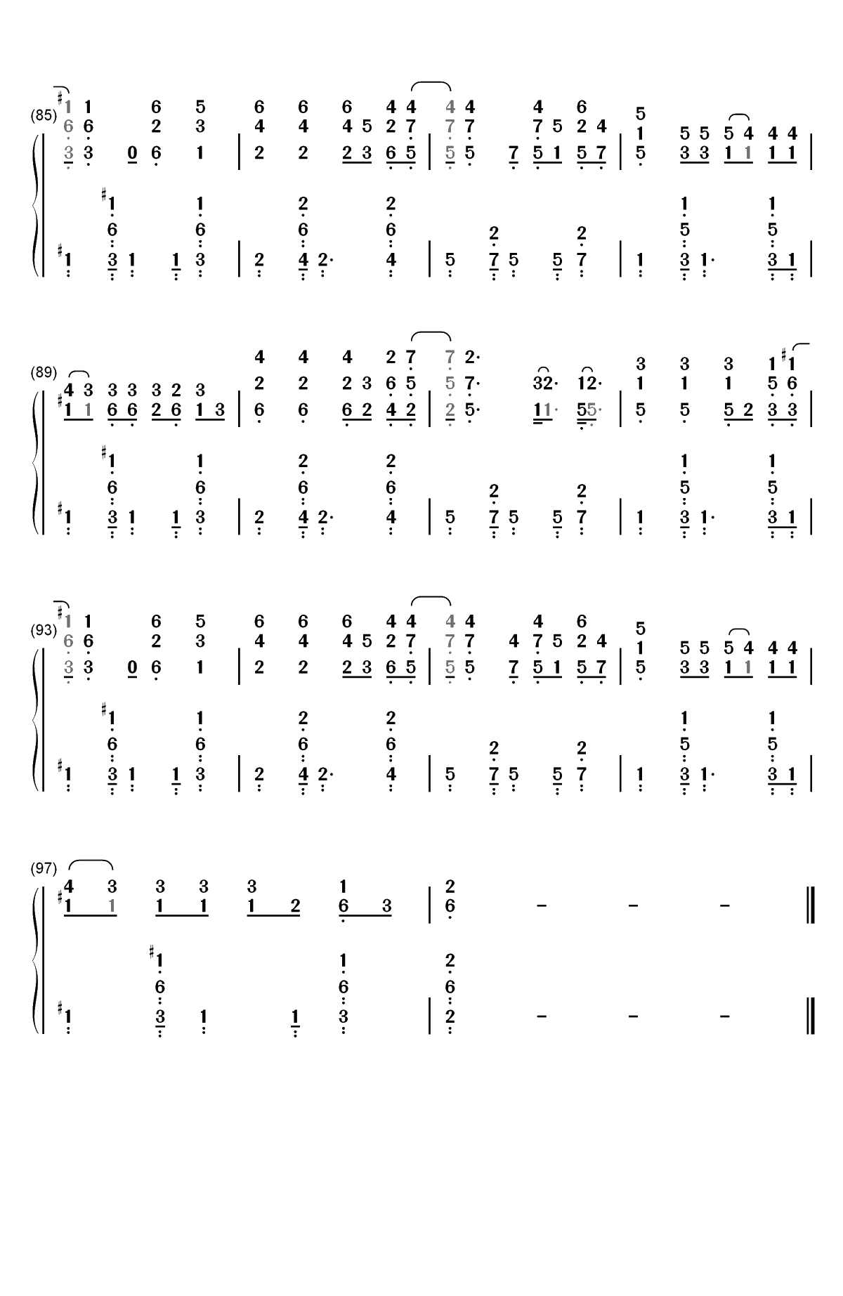 So Am I-Ava Max双手简谱预览5