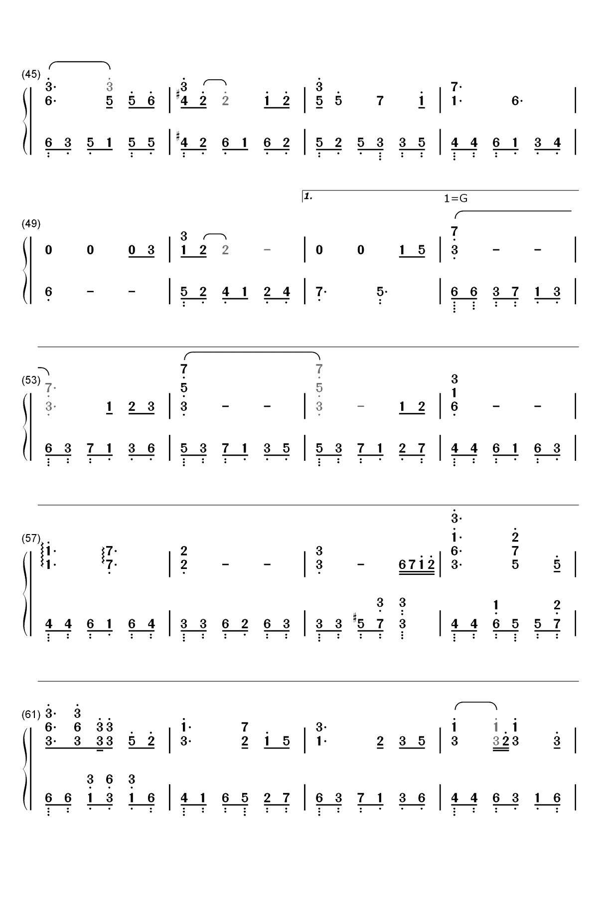 妙笔浮生-绘真妙笔千山主题曲双手简谱预览3